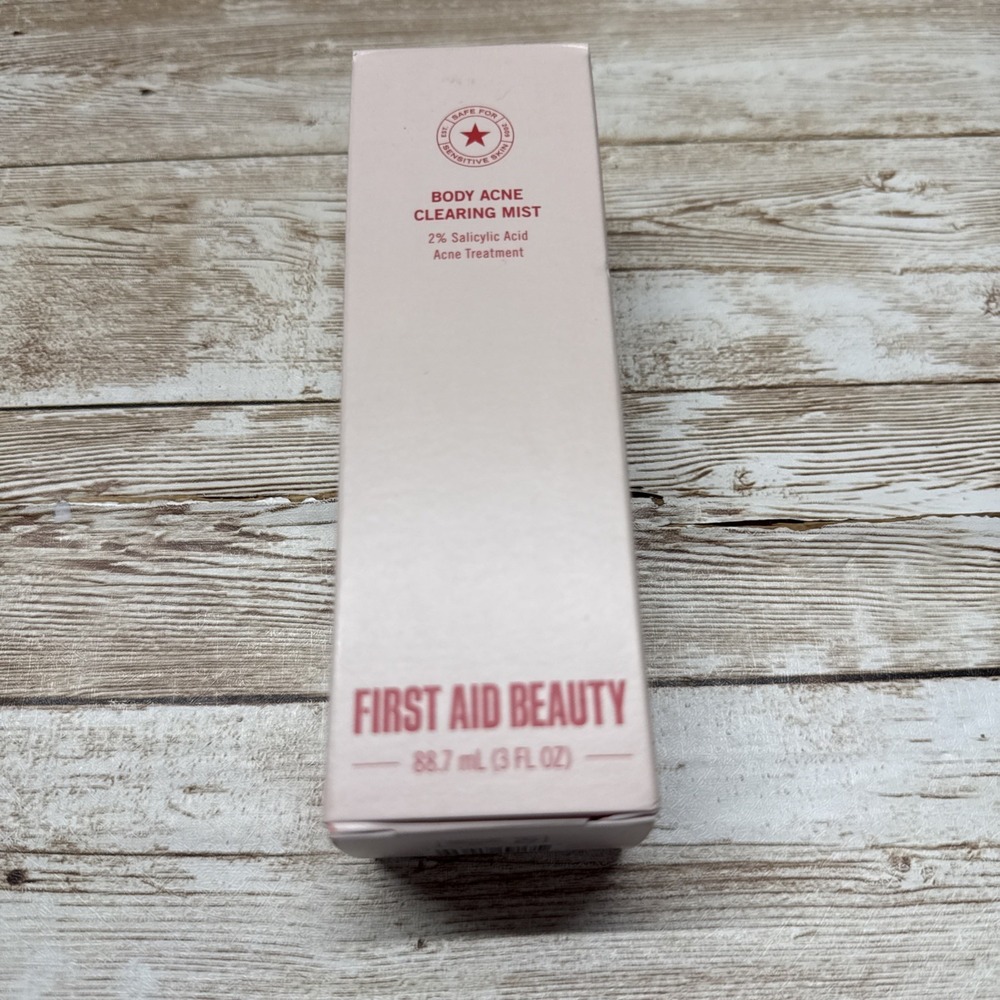 First Aid Beauty BODY ACNE CLEARING MIST 2% Salicylic Acid 3 fl oz 5/27 Sealed